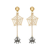 Spider Web Halloween Earrings Gothic Dark Witch Earrings