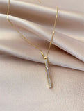 Austrian Shell Long Pendant Necklace Ladies Clavicle Chain Jewelry