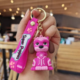 Cartoon Puppy Dog Keychain for Bag Decoration
