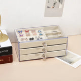 3-Layer Clear Drawer Jewelry Storage Box