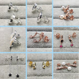 Spanish Bear Style Pearl Stone Earrings 925 Silver