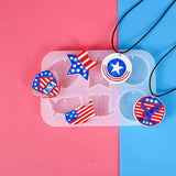 American Independence Charms Pendant Silicone Resin Mold For Jewelry Making