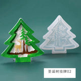 Xmas Tree Silicone Mold for Resin Craft DIY Epoxy