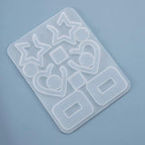 Transparent Silicone Mold Heart Stars Charms Pendant DIY Earring Pendant Mold