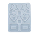 Transparent Silicone Mold Heart Stars Charms Pendant DIY Earring Pendant Mold