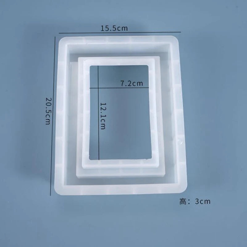 Rectangular Silicone Mold Photo Frame DIY Table Decoration