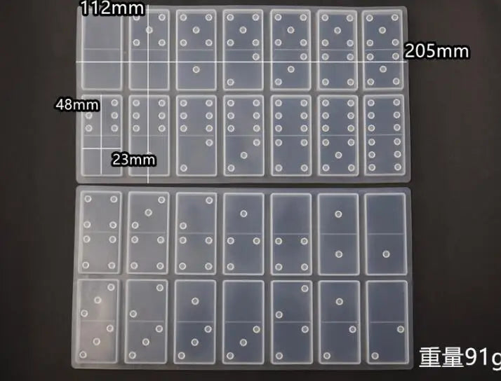 Rectangular Silicone Mold for Resin Jewelry Making