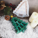 Transparent Silicone Mold Resin Christmas Tree Storage Box