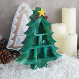 Transparent Silicone Mold Resin Christmas Tree Storage Box