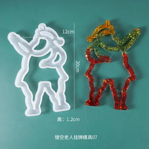 Silicone Mold for DIY Christmas Charms Pendant
