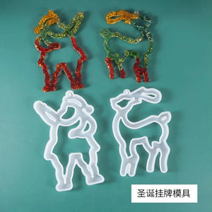 Silicone Mold for DIY Christmas Charms Pendant