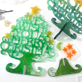 3D Christmas Tree Pendant Mold Epoxy Resin Jewelry Mold