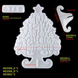 3D Christmas Tree Pendant Mold Epoxy Resin Jewelry Mold