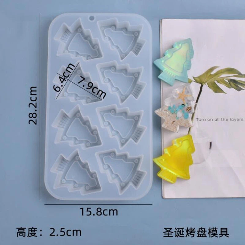 Transparent Silicone Mold for Christmas Tree Table Decoration