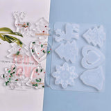 Transparent Silicone Mold for DIY Christmas Charms Resin Decorations