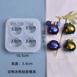 3D Animal Pendant Silicone Mold for Resin Crafts
