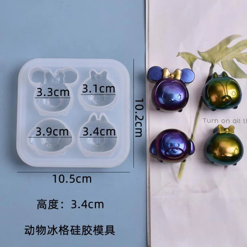 3D Animal Pendant Silicone Mold for Resin Crafts