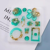 Silicone Mold for Resin Flowers Charms Pendant Craft DIY Jewelry