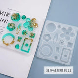 Silicone Mold for Resin Flowers Charms Pendant Craft DIY Jewelry