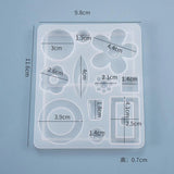 Silicone Mold for Resin Flowers Charms Pendant Craft DIY Jewelry