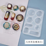 Silicone Mold for DIY Jewelry Resin Geometric Charms Pendant