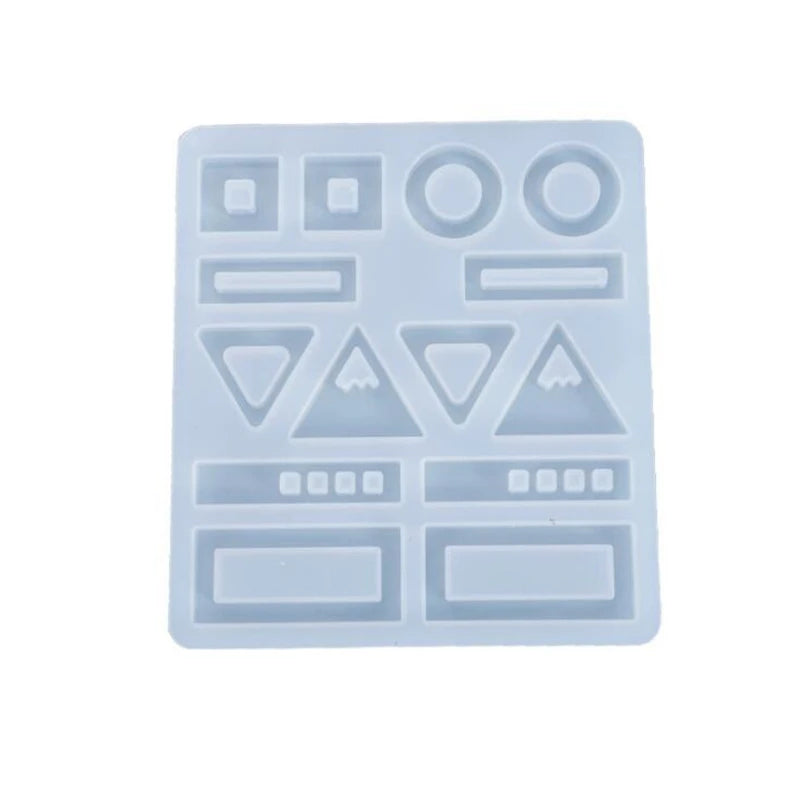 Transparent Silicone Mold Resin Geometric Charms Pendant