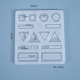Transparent Silicone Mold Resin Geometric Charms Pendant