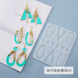 Silicone Mold Resin Geometric Earrings Charms Pendant Mold