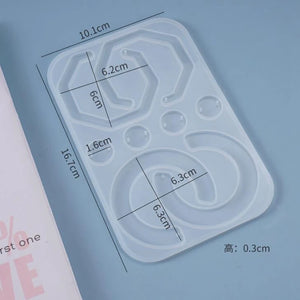 Irregular Pendant Silicone Mold for DIY Jewelry