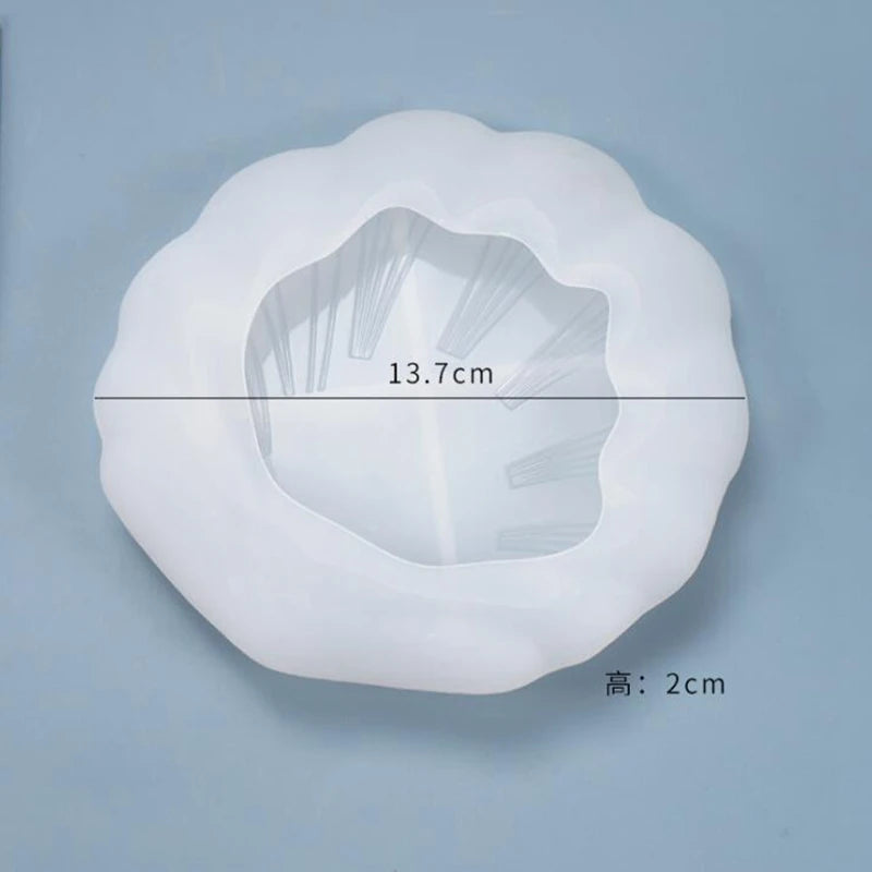 Transparent Silicone Mold Resin Leaf Texture Shell Decoration