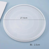 Silicone Mold Resin Plate Coaster Tray Round Plate DIY Set-up