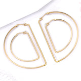 Oversized Hoop Earrings for Women Nightclub Jewelry