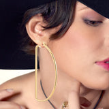 Oversized Hoop Earrings for Women Nightclub Jewelry
