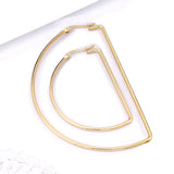 Oversized Hoop Earrings for Women Nightclub Jewelry