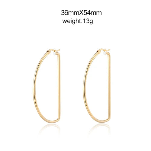 Oversized Hoop Earrings for Women Nightclub Jewelry