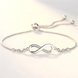 925 Silver Crystal Bracelets Women Streetwear Jewelry Party Wedding