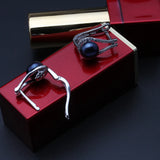 Natural Freshwater Pearl Clip Earrings 925 Sterling Silver for Women