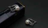 Natural Freshwater Pearl Clip Earrings 925 Sterling Silver for Women