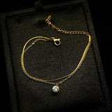 925 Silver 18k Bracelet for Women Jewelry B01