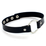 Punk Gothic Belt Choker Necklace PU Leather Necklaces For Women