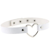 Gothic Spike Rivet Choker Faux Leather Necklace