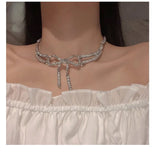 Full Diamond Butterfly Women's Necklace