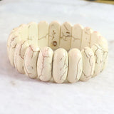 Calaite Turquoise Stone 25x10mm Charms Bracelets Bangles Men Women Christmas