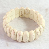 Calaite Turquoise Stone 25x10mm Charms Bracelets Bangles Men Women Christmas
