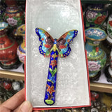 Chinese Cloisonne Butterfly Magnifying Glass