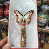 Chinese Cloisonne Butterfly Magnifying Glass