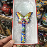 Chinese Cloisonne Butterfly Magnifying Glass