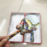 Chinese Cloisonne Butterfly Magnifying Glass