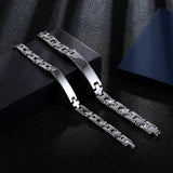 Men's Stainless Steel Magnetic Tourmaline Bracelet
