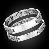 Men's Stainless Steel Magnetic Tourmaline Bracelet